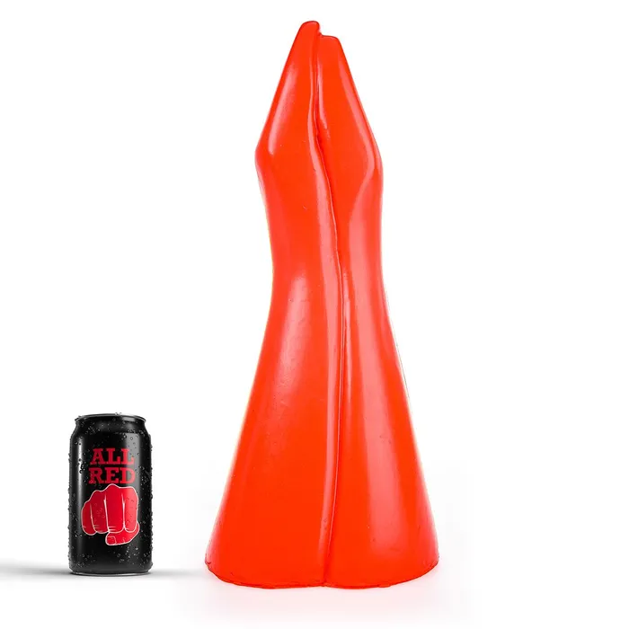 Dildos All Red Fisting Dildo 39 x 16 cm Rood All Black