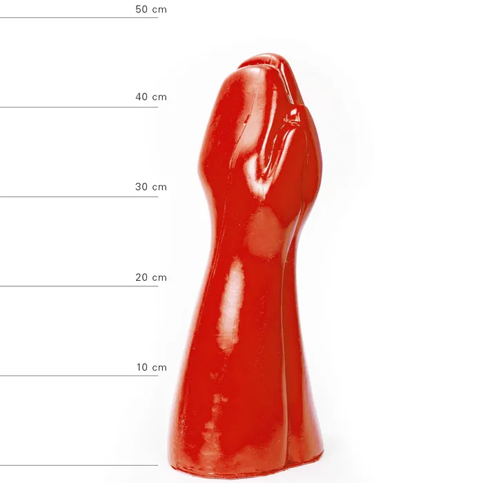 Dildos | All Red - Fisting Dildo 39 x 16 cm - Rood - All Black