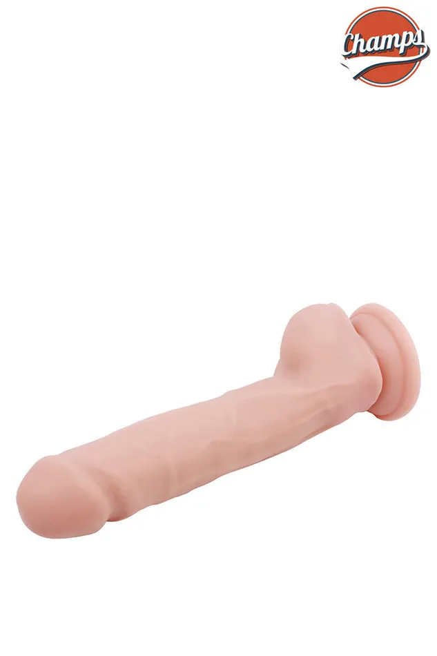 Dildos | Champs - Baldy - Dual Density Dildo - 23 x 4 cm - Lichte Huidskleur - Champs