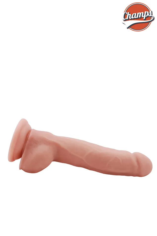 Dildos | Champs - Baldy - Dual Density Dildo - 23 x 4 cm - Lichte Huidskleur - Champs