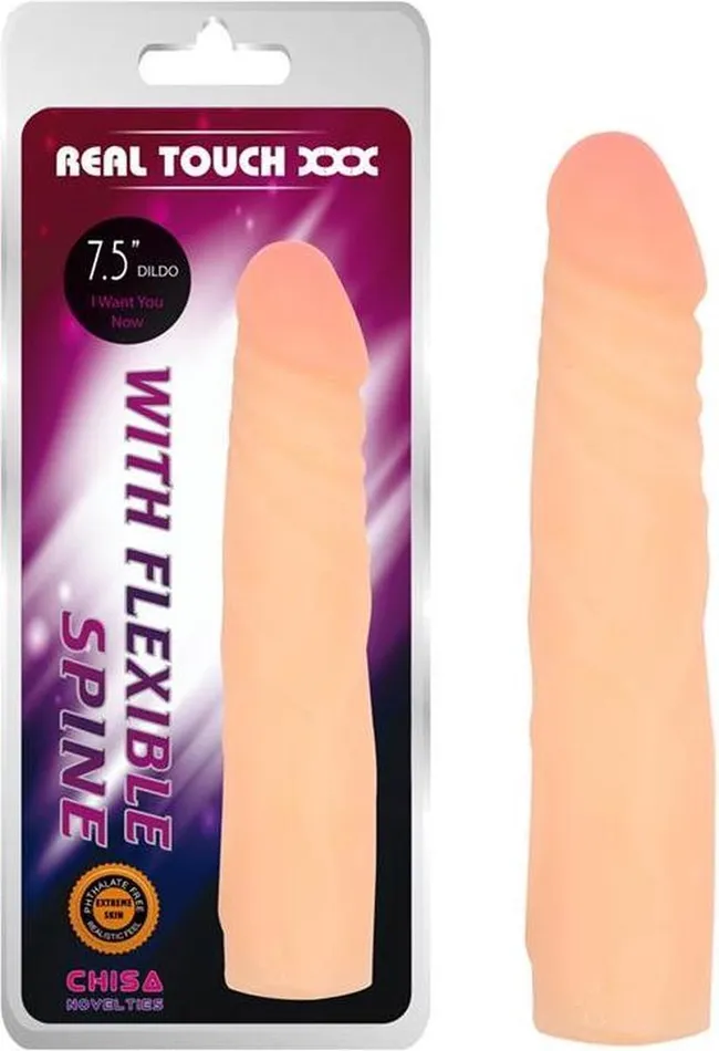 Dildos | Chisa Chisa - Buigbare Cyberskin Dildo - 17 cm - Lichte Huidskleur