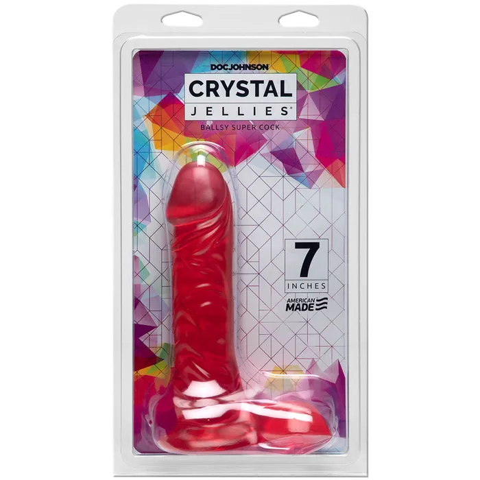 Dildos Doc Johnson Crystal Jellies Ballsy Super Cock