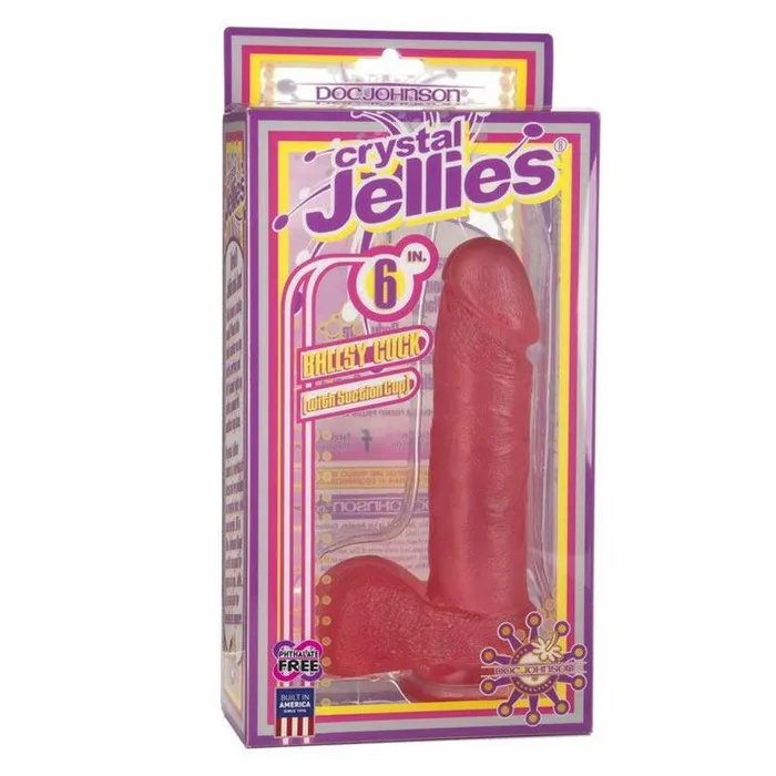 Dildos | Doc Johnson Crystal Jellies Ballsy Super Cock