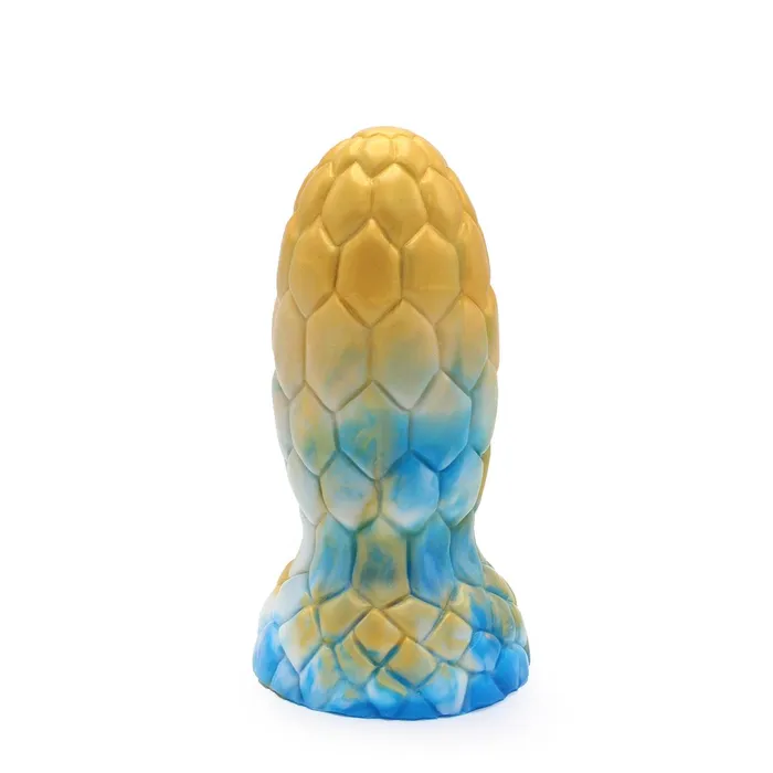 Dildos | Kiotos Monstar Kiotos Monstar - Buttplug - Alien Egg - 17.5 x 7.5 cm - Tie Dye Goud/Blauw