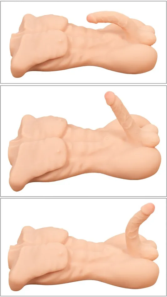 Dildos | RealistiXXX Deluxe Torso Uomo Muscoloso Super Realistico con dildo 52 x 34 cm