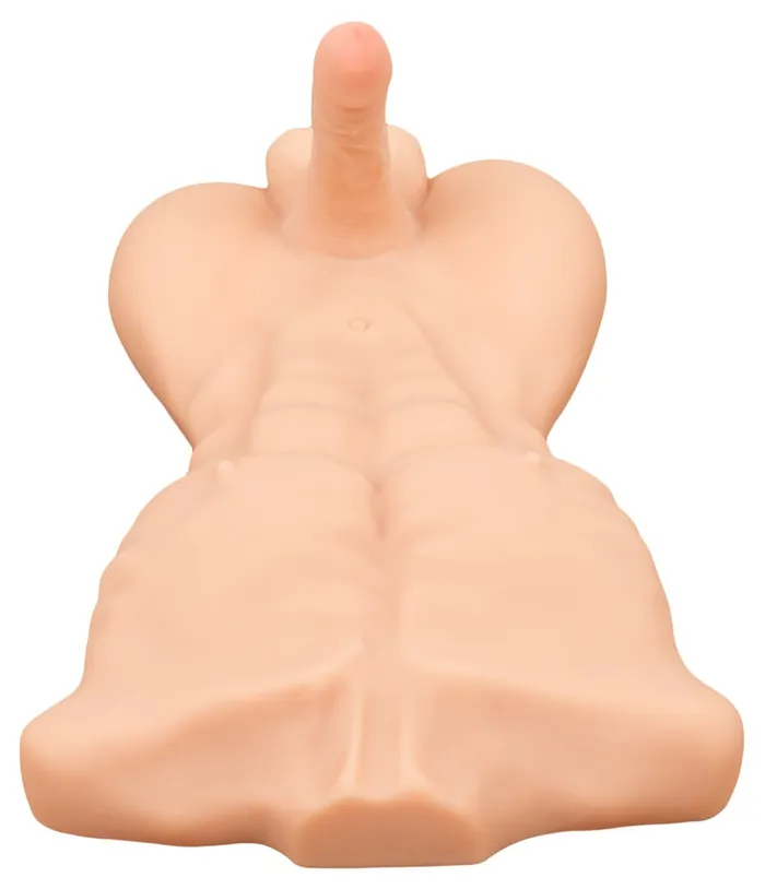 Dildos | RealistiXXX Deluxe Torso Uomo Muscoloso Super Realistico con dildo 52 x 34 cm