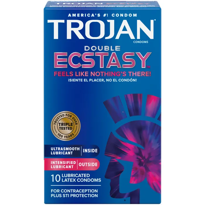 Dildos Trojan Condoms Trojan Double Ecstasy Condoms