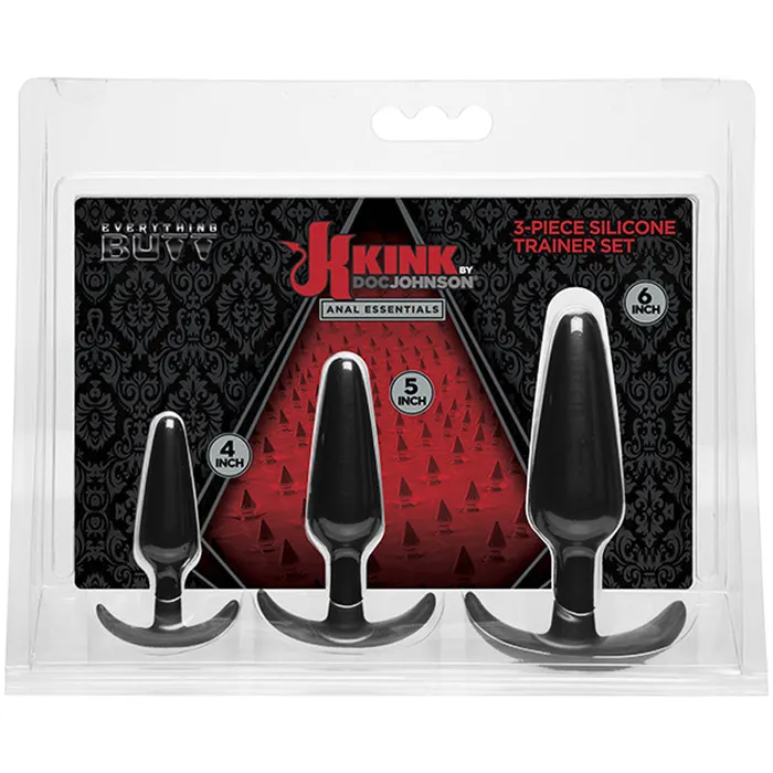 Doc Johnson Anal KINK Anal Essentials 3Piece Silicone Trainer Set