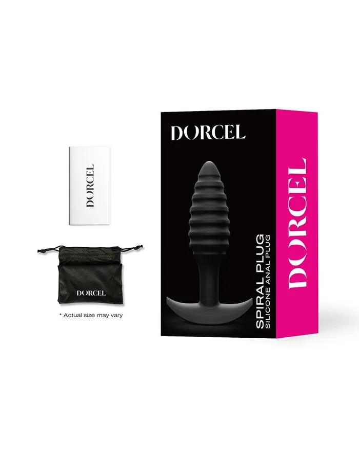 Dorcel - Buttplug - Spiraalvormige Buttplug - Anaal Speeltje - Siliconen - Zwart | Dorcel Vibrators