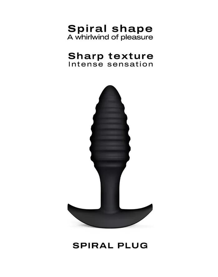 Dorcel - Buttplug - Spiraalvormige Buttplug - Anaal Speeltje - Siliconen - Zwart | Dorcel Vibrators