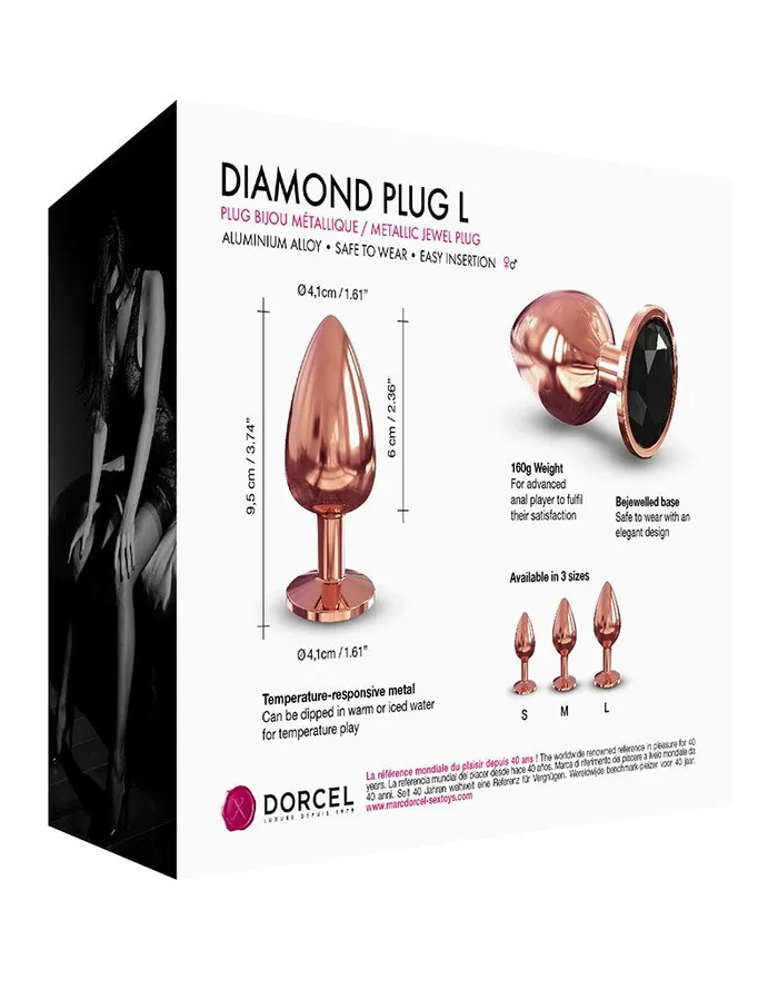 Dorcel - Diamond - Metalen Buttplug - Rosé Goud | Dorcel Vibrators