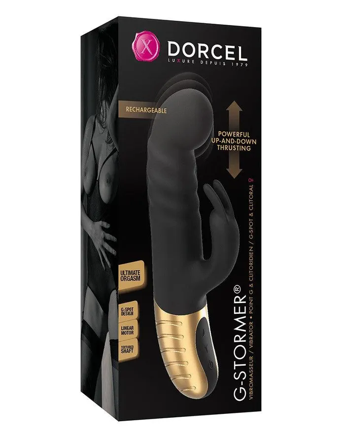 Dorcel - G-stormer - Stotende Rabbit Vibrator - Zwart | Dorcel Vibrators