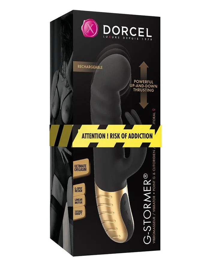 Dorcel - G-stormer - Stotende Rabbit Vibrator - Zwart | Dorcel Vibrators