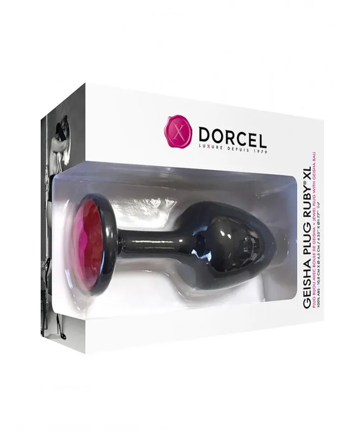 Dorcel - Geisha Buttplug Met bewegende Metalen Balletjes En Paars Kristal - Maat L | Dorcel Vibrators