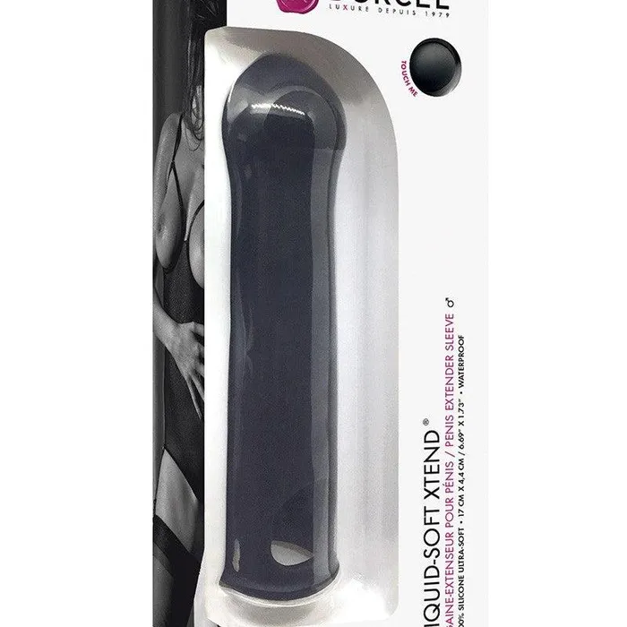 Dorcel Male Sex Toys | Dorcel - Liquid Soft Xtend - Penis Sleeve Met Erectieverlengende Scrotumring - Rekbaar - Past altijd