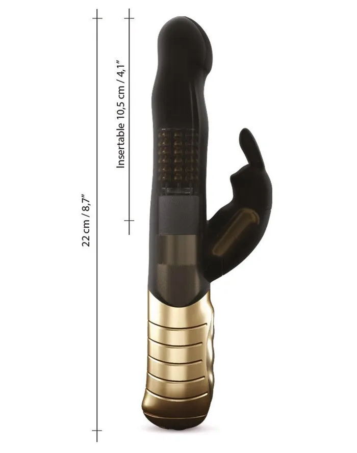 Dorcel Vibrators | Dorcel - Baby 2.0 - Tarzan Vibrator - Zwart/Goud