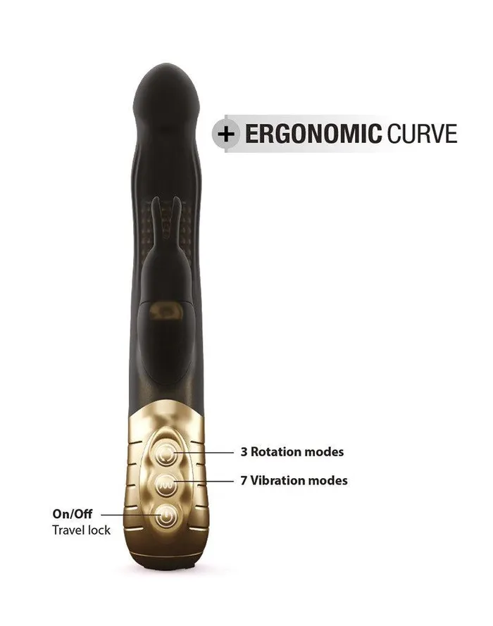 Dorcel Vibrators | Dorcel - Baby 2.0 - Tarzan Vibrator - Zwart/Goud