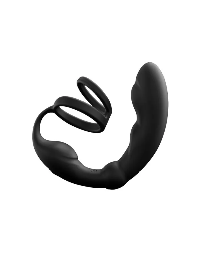 Dorcel Vibrators | Dorcel - P-Ring - Perineum en Prostaat Vibrator - Met Dubbele Cockring - Zwart