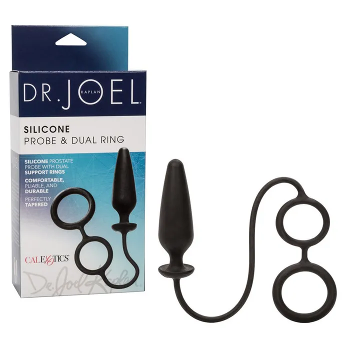 Dr Joel Kaplan Silicone Probe Dual Ring California Exotic Male Sex Toys