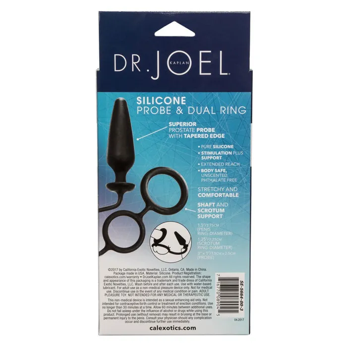 Dr. Joel Kaplan Silicone Probe & Dual Ring | California Exotic Male Sex Toys