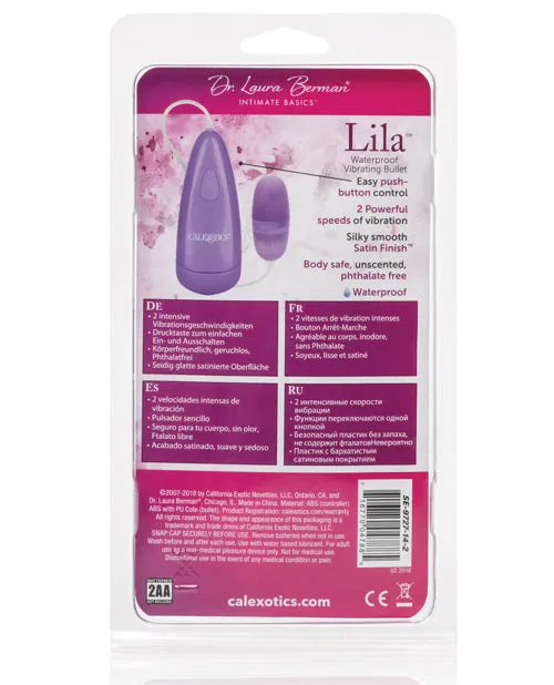 Dr. Laura Berman Collection Female Sex Toys | Dr. Laura Berman Intimate Basics Lila Vibrating Bullet