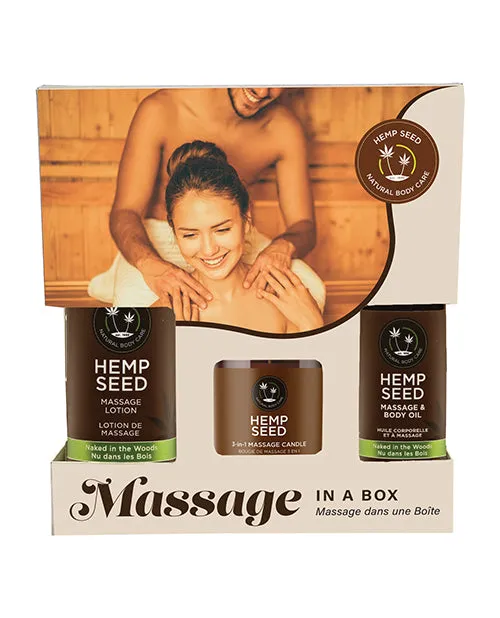 Earthly Body Hemp Seed Massage in a Box - Assorted Scents | Earthly Body Female Sex Toys