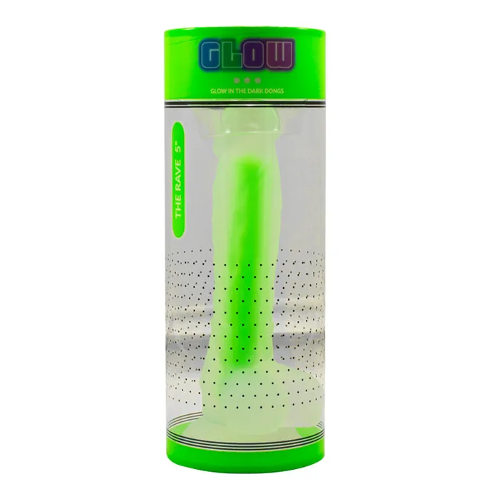 Eden Novelties Dildos | Glow Rave Silicone Glow-In-The-Dark Dildo