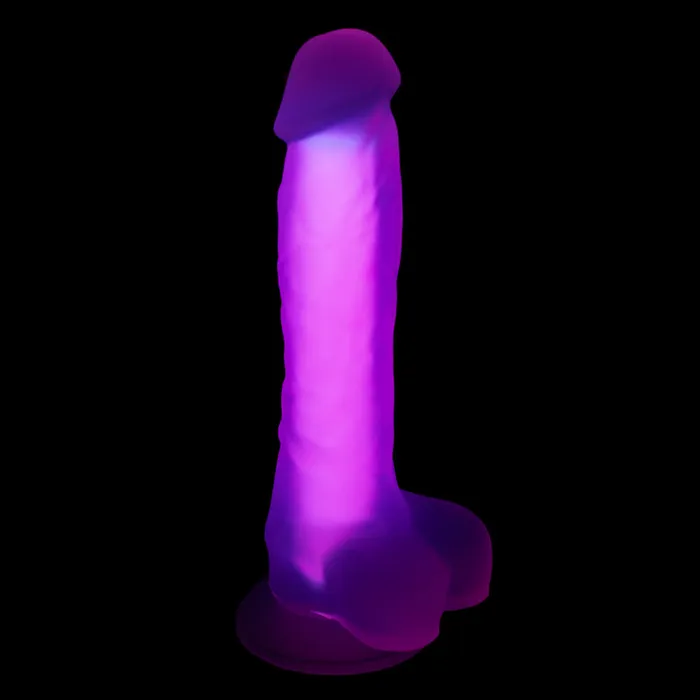 Eden Novelties Dildos | Glow Rave Silicone Glow-In-The-Dark Dildo