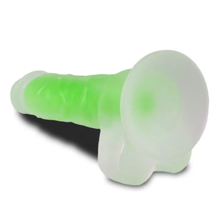 Eden Novelties Dildos | Glow Rave Silicone Glow-In-The-Dark Dildo