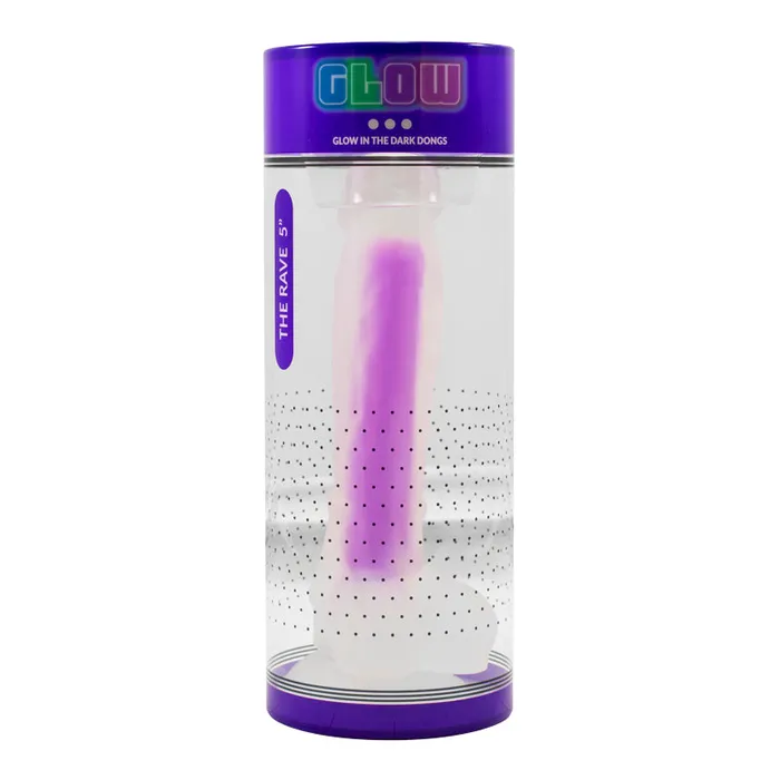 Eden Novelties Dildos | Glow Rave Silicone Glow-In-The-Dark Dildo