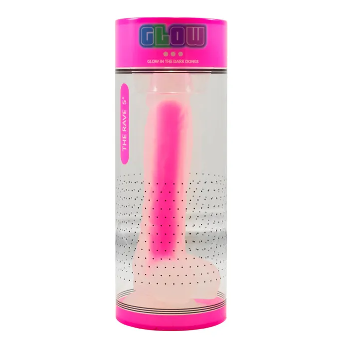 Eden Novelties Dildos | Glow Rave Silicone Glow-In-The-Dark Dildo