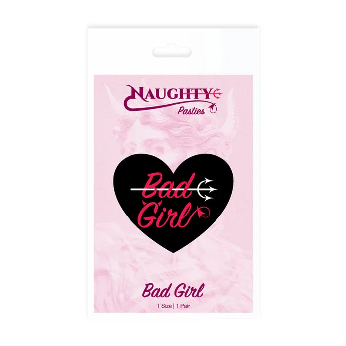 Eden Novelties Female Sex Toys Naughty Glossy Bad Girl Heart Nipple Pasties