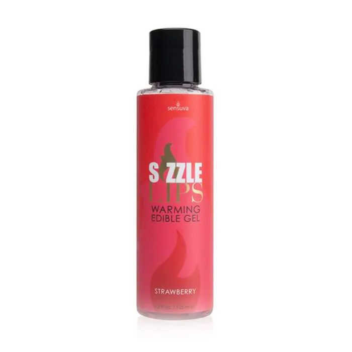 Enhancers Sensuva Gel Commestibile Effetto Caldo Sizzle Lips Fragola 125ml Sensuva 7303 125 ml