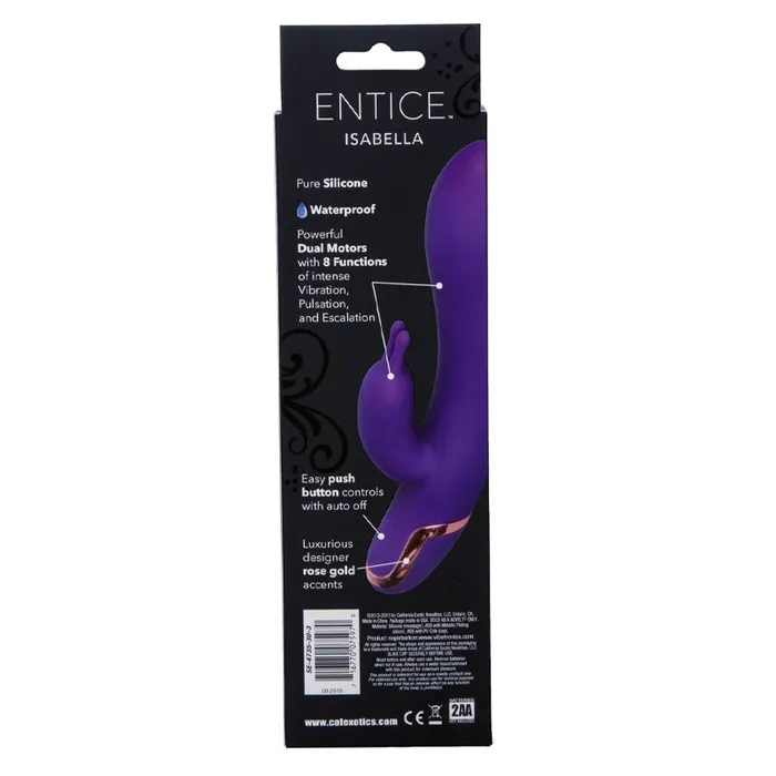 Entice Isabella Rabbit Vibrator | California Exotic Female Sex Toys