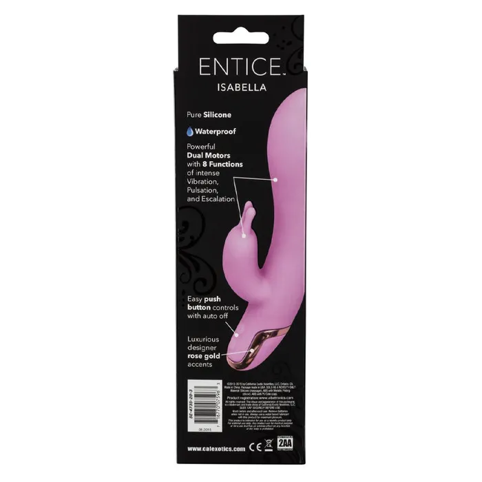 Entice Isabella Rabbit Vibrator | California Exotic Female Sex Toys