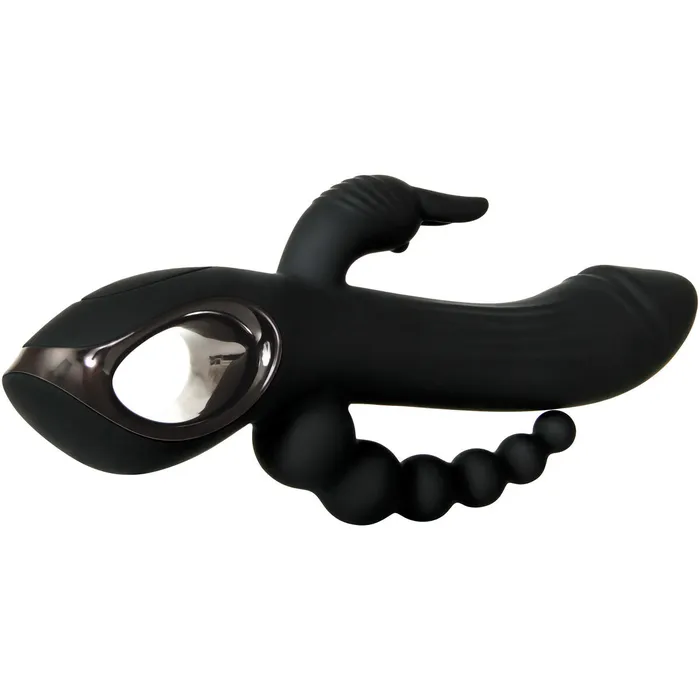 Evolved Vibrators | Masturbatore Doppia Penetrazione Evolved Trifecta Nero