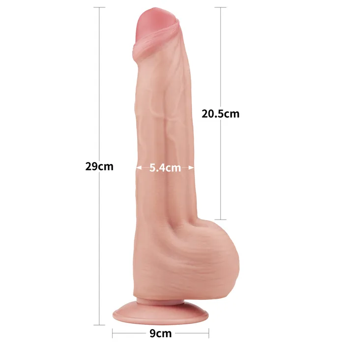 Fallo Super Realistico con Pelle Scorrevole - 11.5'' Rosa Carne | Lovetoy Female Sex Toys