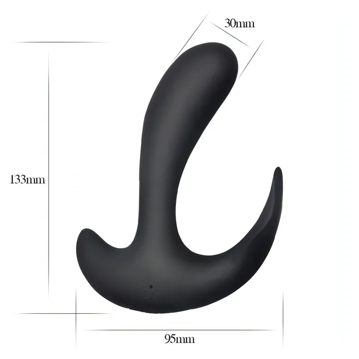 Female Sex Toys | Lovetoy Stimolatore Punto P in Silicone Medicale con 10 diversi programmi di vibrazione - Nero, Ricaricabile