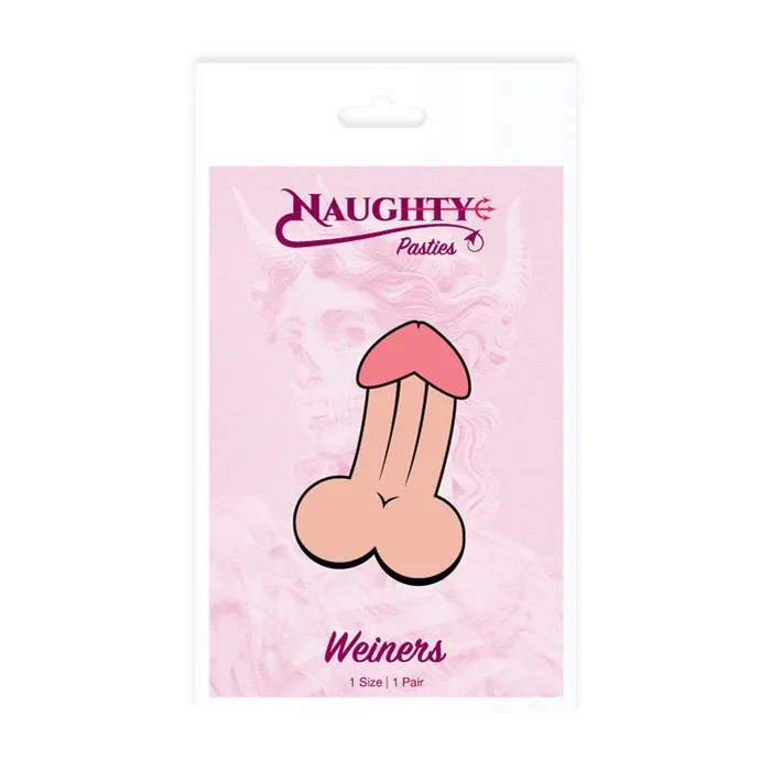 Female Sex Toys Naughty Glossy Weiner Nipple Pasties Eden Novelties