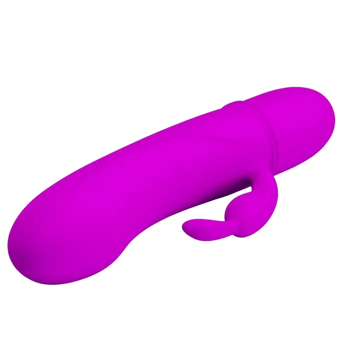 Female Sex Toys | Pretty Love Caesar Mini Vibratore Rabbit in Silicone con potente motore da 10 diversi programmi di vibrazione - Viola