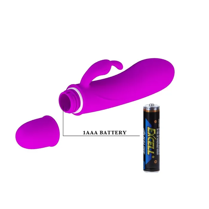 Female Sex Toys | Pretty Love Caesar Mini Vibratore Rabbit in Silicone con potente motore da 10 diversi programmi di vibrazione - Viola