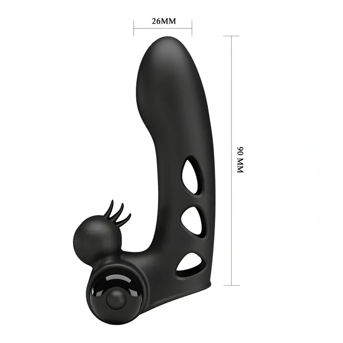 Female Sex Toys | Pretty Love L'Orlando Vibrante - Vibratore da dita in Silicone con Stimolatore alla base