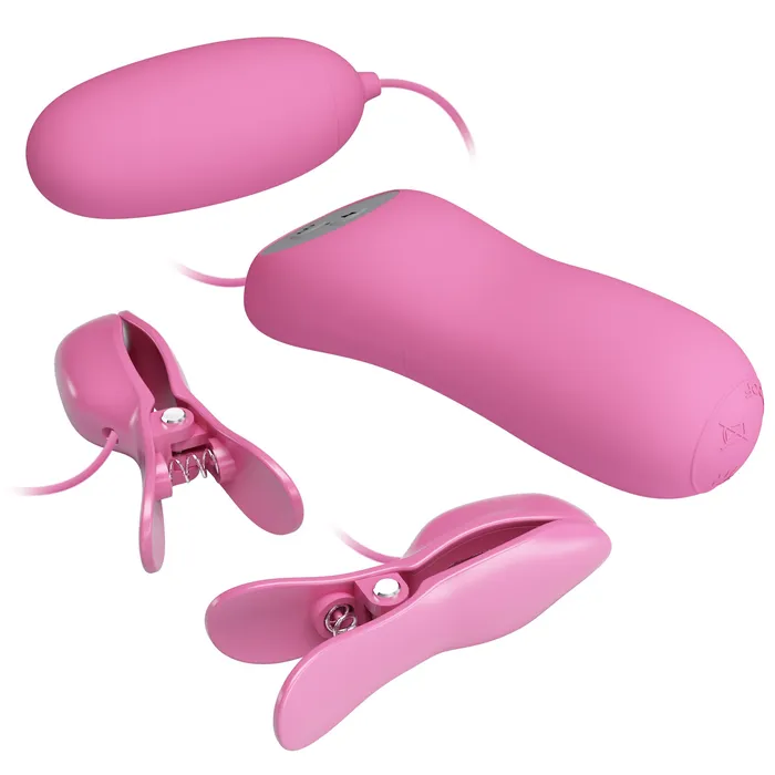 Female Sex Toys | Pretty Love Pinze per capezzoli in silicone con vibrazione ed elettrostimolazione