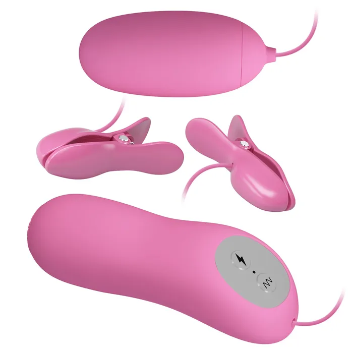 Female Sex Toys | Pretty Love Pinze per capezzoli in silicone con vibrazione ed elettrostimolazione