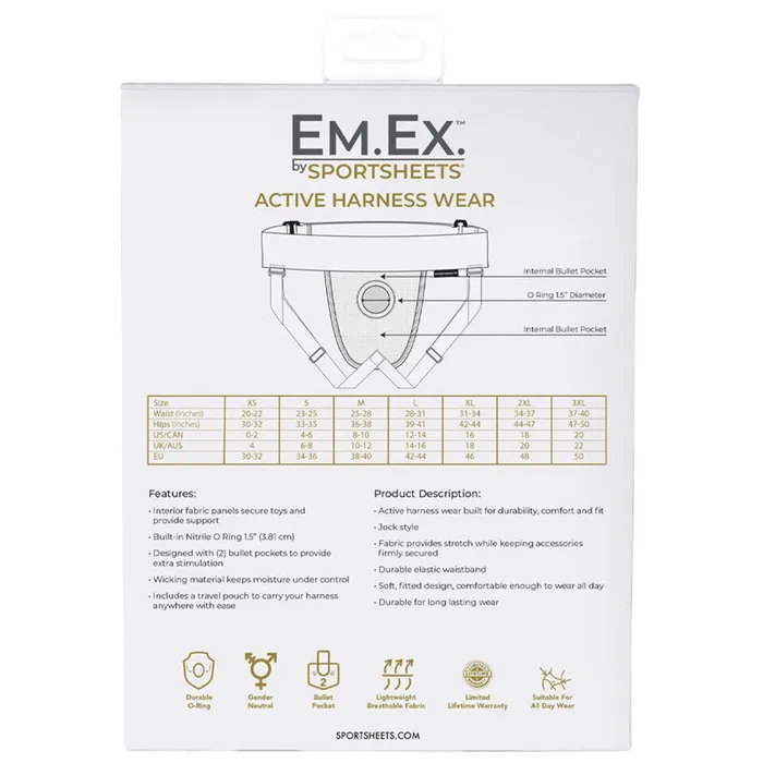 Female Sex Toys | Sportsheets Sportsheets EmEx Fit Jock Harness