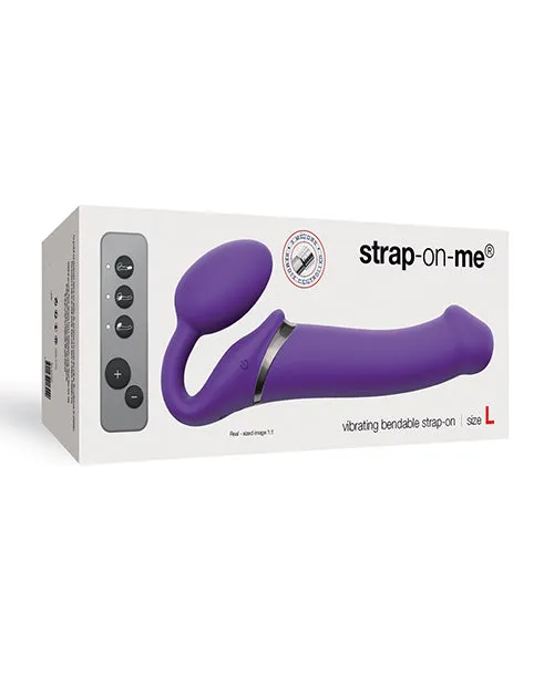 Female Sex Toys StrapOnMe Strap On Me Vibrating Bendable Strapless Strap On Large Assorted Colors