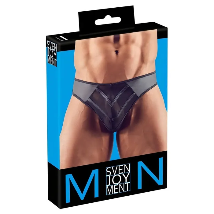 Female Sex Toys | Svenjoyment String in powernet con righe nere opache - Taglia L