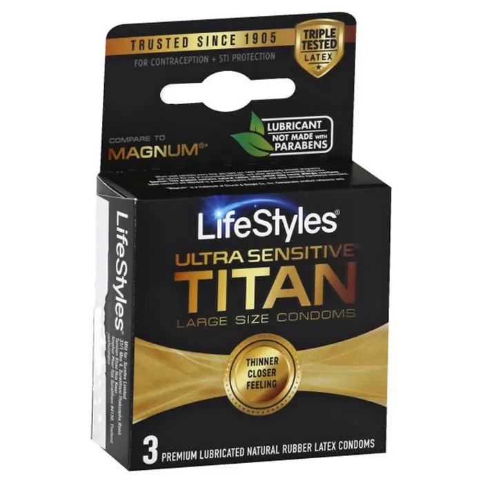 Female Sex Toys | Trojan Condoms LifeStyles Ultra Sensitive Titan Condoms