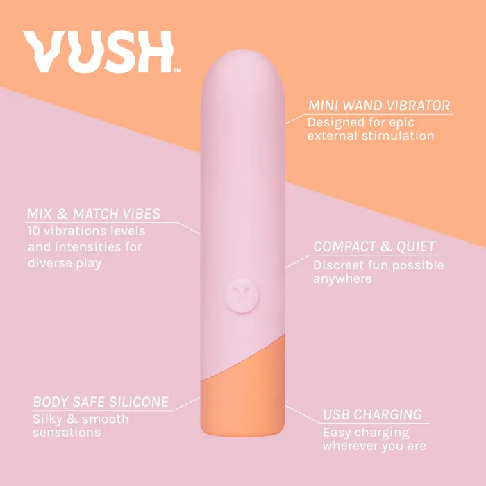 Female Sex Toys | Vush - Peachy - Bullet Vibrator - Lichtroze - Vush