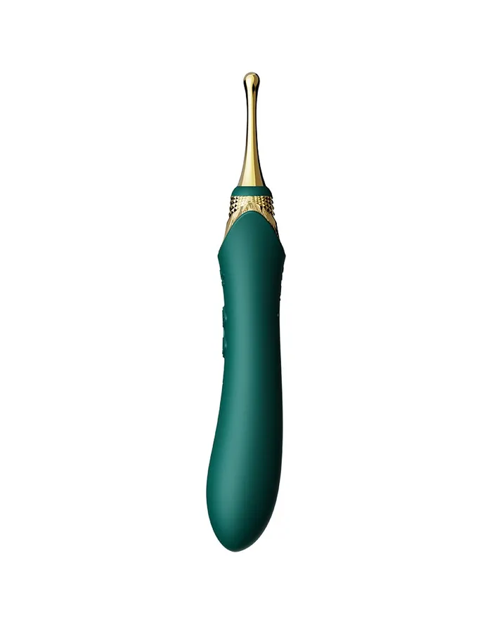 Female Sex Toys | Zalo Zalo - Bess 2 - Verwarmde Pinpoint Clitoris Vibrator- Met Extra opzetstukken - Smaragdgroen